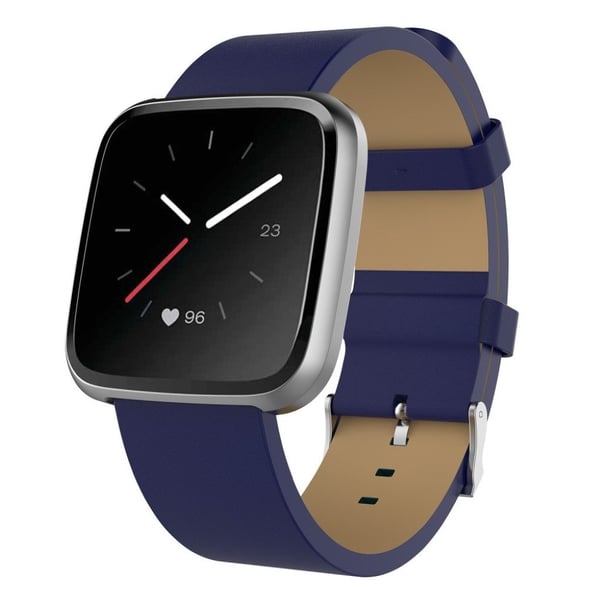 Fitbit Blaze / Versa Lite / Versa Cowhide Lær Klokkereim - Blå