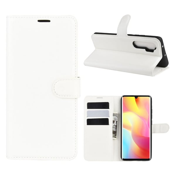 Classic Xiaomi Mi Note 10 Lite Etui - Hvid Classic Xiaomi Mi Note 10 Lite Etui - Hvid