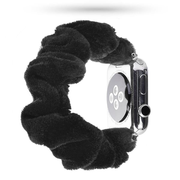 Apple Watch Series 5 40 mm mønsterklokkebånd i tøy - Svart