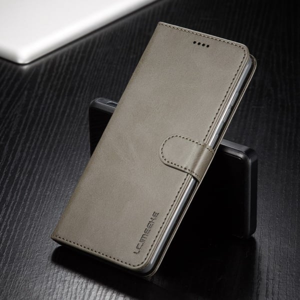 LC.IMEEKE Samsung Galaxy A71 Flip kotelot - Harmaa