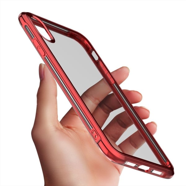 LEEU DESIGN iPhone Xs Max galvanisert deksel - Rød