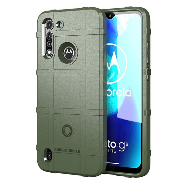 Rugged Shield Motorola Moto G8 Power Lite deksel - Militærgrønn