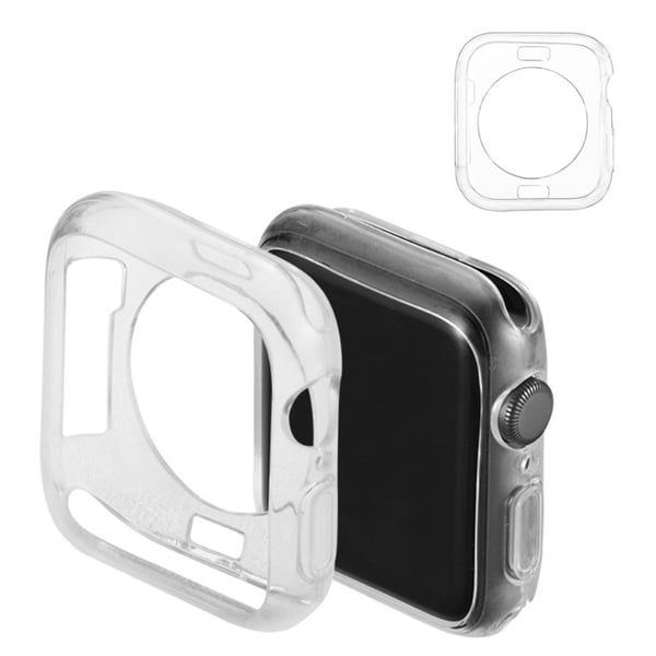 Apple Watch Series 5 44 mm enkelt silikonetui - Gjennomsiktig