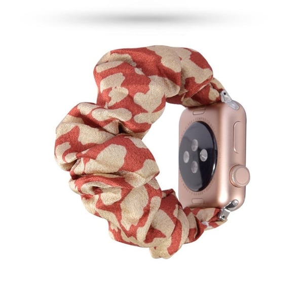 Apple Watch Series 5 40 mm klokkerem med kult tøymønster - Rød Kamuflasje