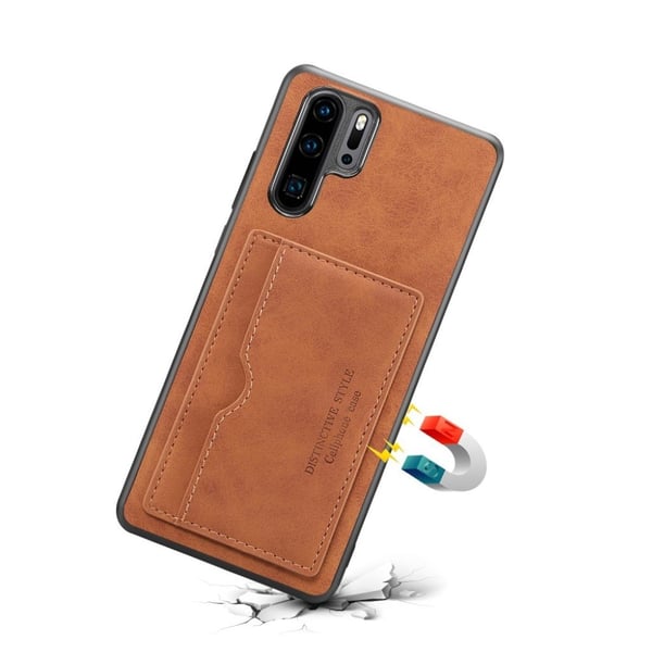 Huawei P30 Pro læderbelagt cover - brun