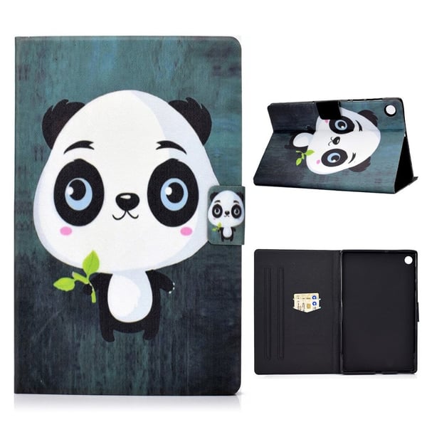 Lenovo Tab M10 FHD Plus Cool Mønster Lær Flippetui - Panda