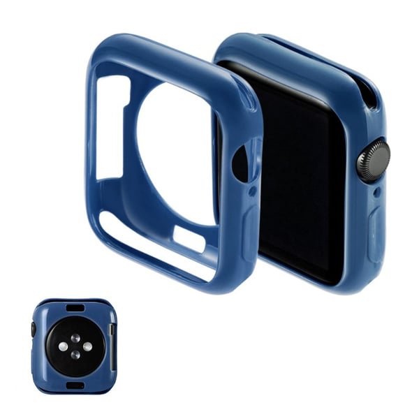 Apple Watch Series 5 40 mm enkelt silikonetui - Mørkeblå