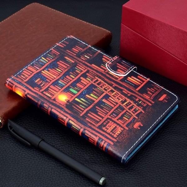 Lenovo Tab M10 FHD Plus Mønster Printing Lær Etui - Bokhylle