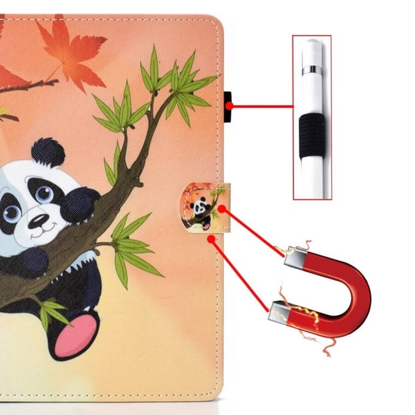 Lenovo Tab M10 Cool Mønster Lær Flippetui - Panda