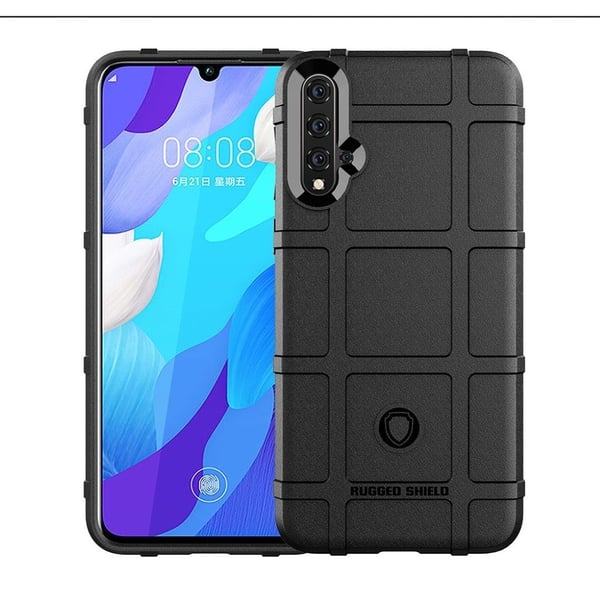 Rugged Shield Huawei Nova 5 deksel - Svart
