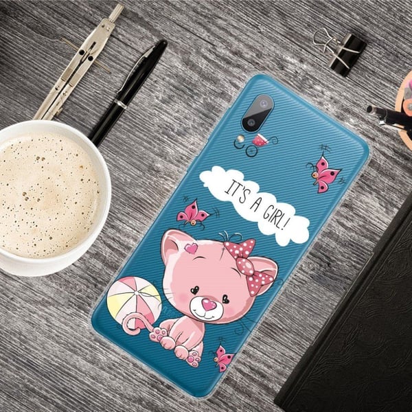 Deco Samsung Galaxy M02 / A02 Etui - Rosa Bjørn
