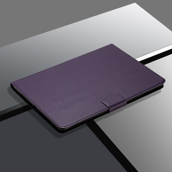 Lenovo Tab M10 FHD Plus Simple Themed Lær Etui - Lilla