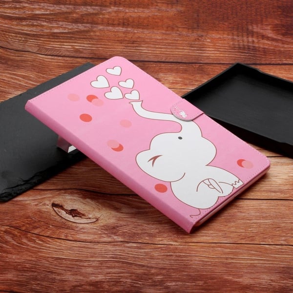 iPad 10.2 (2019) / Air (2019) coolt mönstrat flipfodral i läder - Elefant