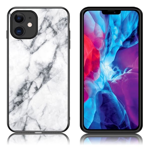 Fantasy Marble iPhone 12 Mini kuoret - Valkoinen
