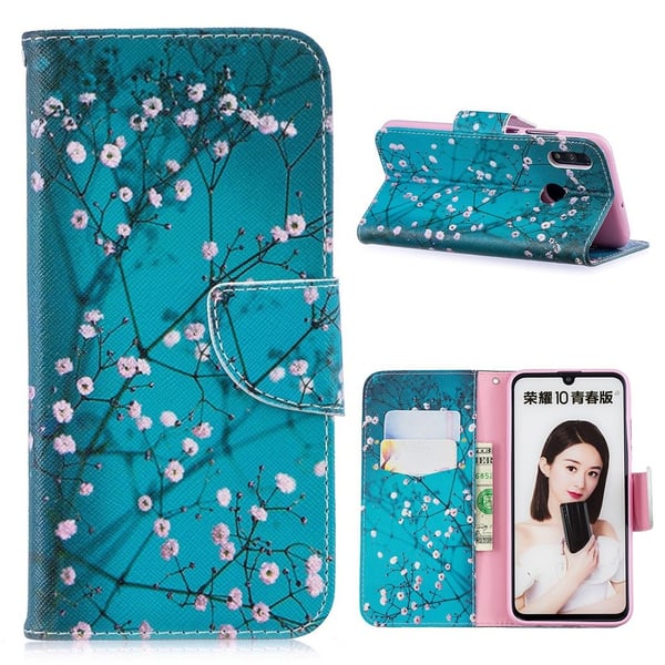 Wonderland Huawei P Smart 2019 Etui - Træ med Blomster