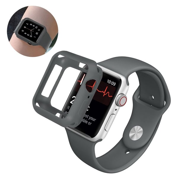 Apple Watch Series 5 44 mm slitesterk støtfangerramme - Grå