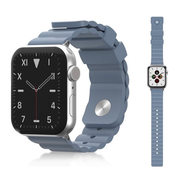 Apple Watch Series 5 / 4 40 mm kult silikonarmbånd - Babyblå
