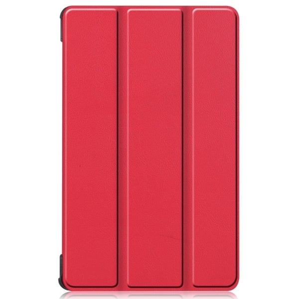 Lenovo Tab M8 Simple Trippelt Lær Flippetui - Rød