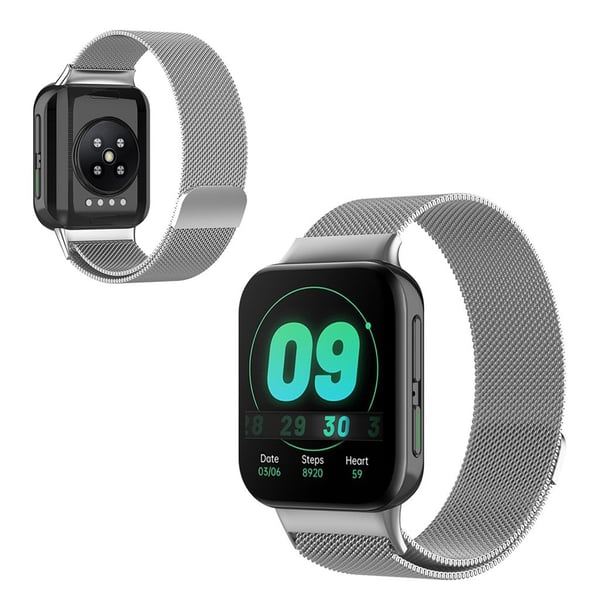 Oppo Watch (46 mm) urrem i rustfritt stål - Sølv