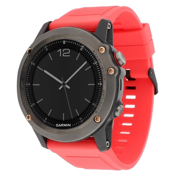 Garmin Fenix 3 / 3 HR / 5X silikone urrem - Rød