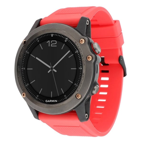 Garmin Fenix 3 / 3 HR / 5X silikone urrem - Rød