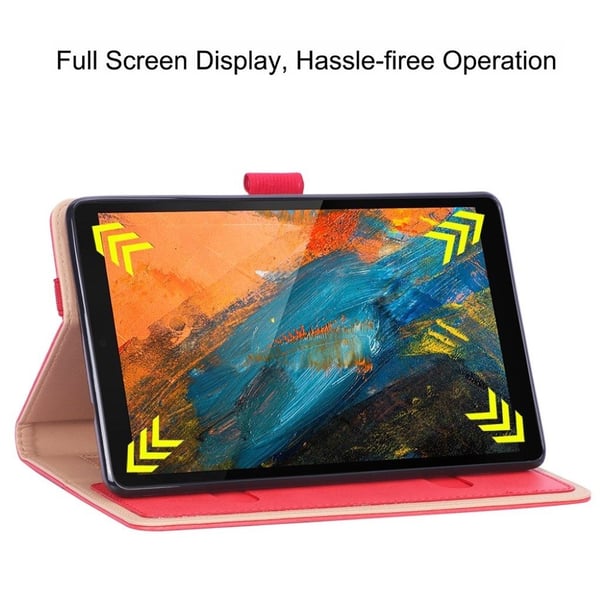 Lenovo Tab M8 Business Stil Lær Etui - Rød