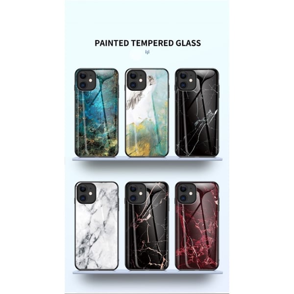 Fantasy Marmor iPhone 12 Mini skal - Svart