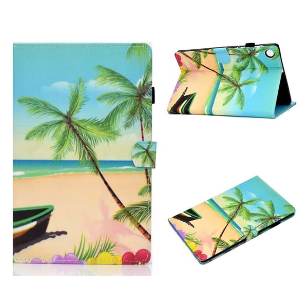 Lenovo Tab M10 FHD Plus Mønster Printing Lær Etui - Strand