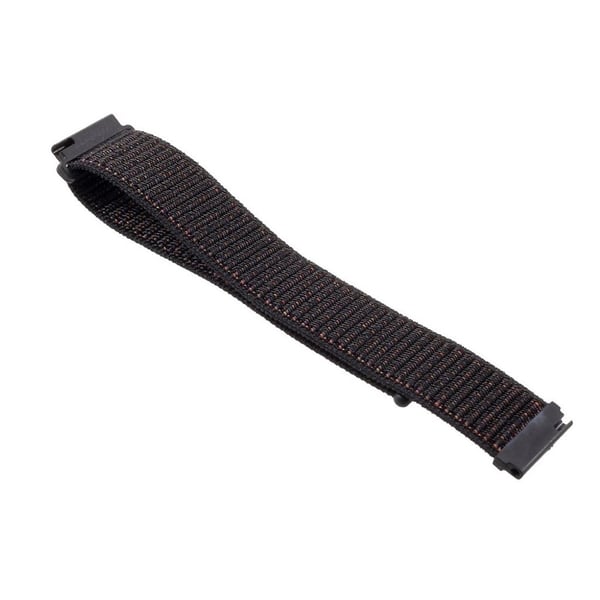 Univsalt klockband med kardborre av nylon - Svart Univsalt klockband med kardborre av nylon - Svart