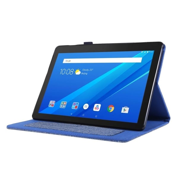 Lenovo Tab M10 Klut Lær Flippetui - Blå