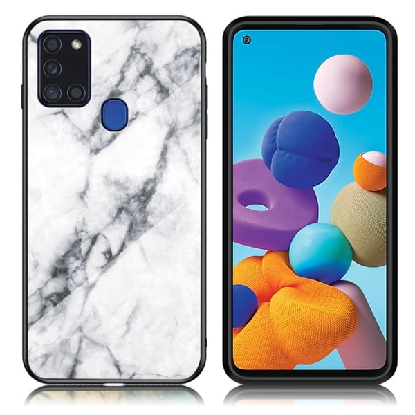 Fantasy Marble Samsung Galaxy A21s Cover - Hvid
