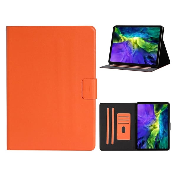 iPad Pro 11 tommer (2020) / (2018) enkelt lærveske - Oransje iPad Pro 11 tommer (2020) / (2018) enkelt lærveske - Oransje