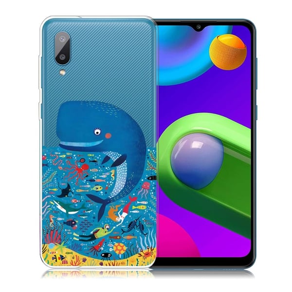 Deco Samsung Galaxy M02 / A02 Etui - Hval