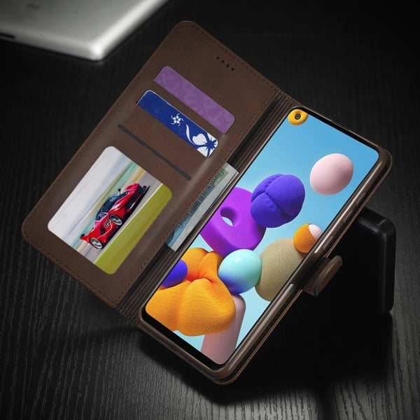 LC.Imeeke Samsung Galaxy A21s Flip Etui - Kaffe