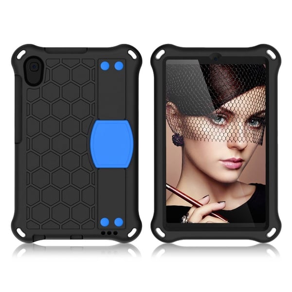Huawei MediaPad M5 Lite 8-etui i honeycomb-stil - Svart / Blå