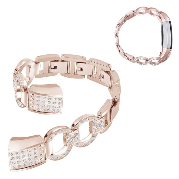Fitbit Alta urrem med rhinestone - Rose Gull Fitbit Alta urrem med rhinestone - Rose Gull
