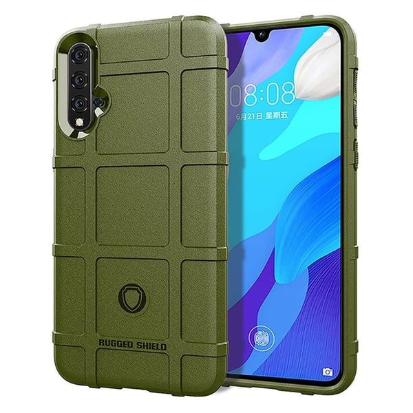 Rugged Shield Huawei Nova 5 deksel - Grønn