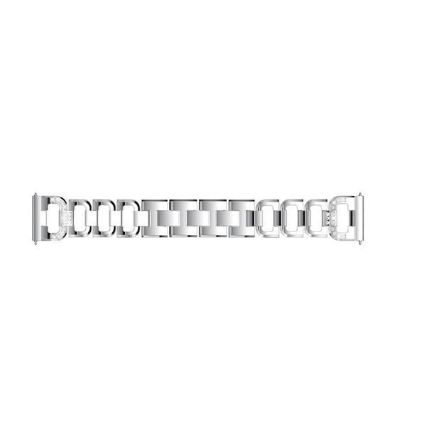 Samsung Galaxy Watch (42mm) D-Shape rustfritt stål watchband - Sølv