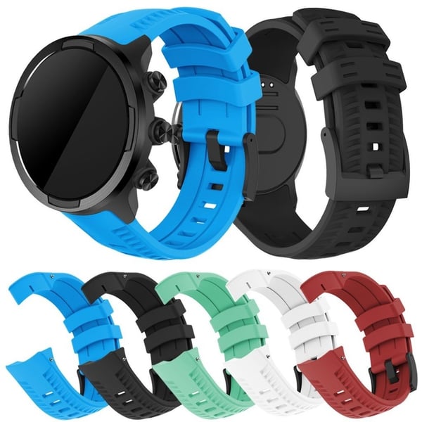 Silikonarmbånd for Suunto-enheter - Grønn