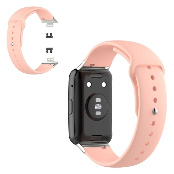 Huawei Watch Fit enkel silikone-urrem - Lyserød