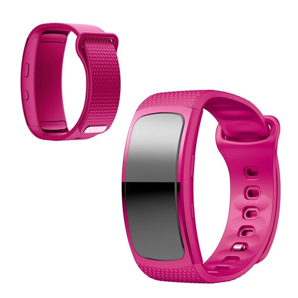 Samsung Gear Fit2 silikonarmbånd - Rose Størrelse: L