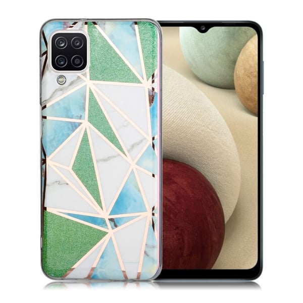 Marble design Samsung Galaxy A12 5G kotelot - Sininen / Vihreä Muodot Marble design Samsung Galaxy A12 5G kotelot - Sininen / Vihreä Muodot