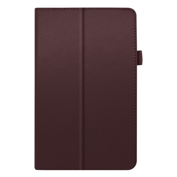 Lenovo Tab M8 Litchi Lær Flippetui - Kaffe