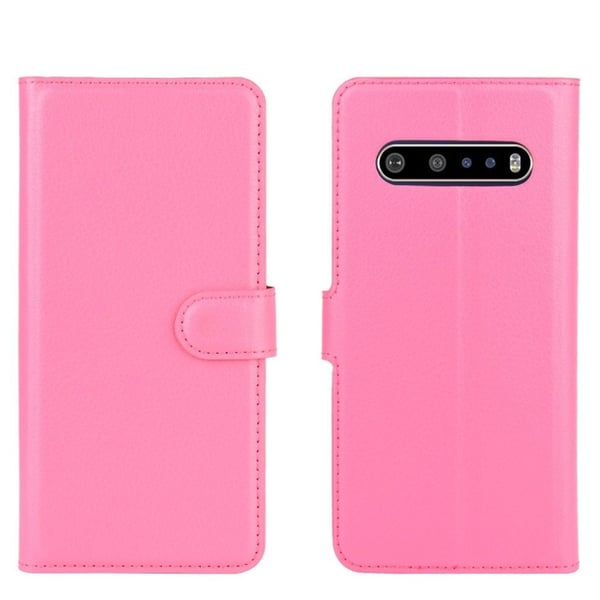 Classic LG V60 ThinQ 5G flip kuoret - Ruusu