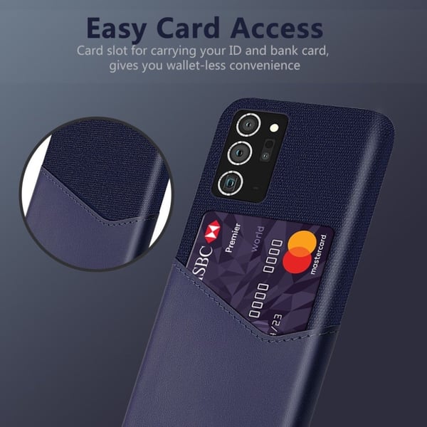 Bofink Samsung Galaxy Note 20 Card deksel - Blå