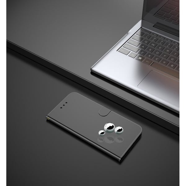 Mirror Samsung Galaxy A02s Flippetui - Svart