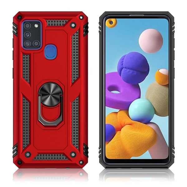 Bofink Combat Samsung Galaxy A21s deksel - Rød