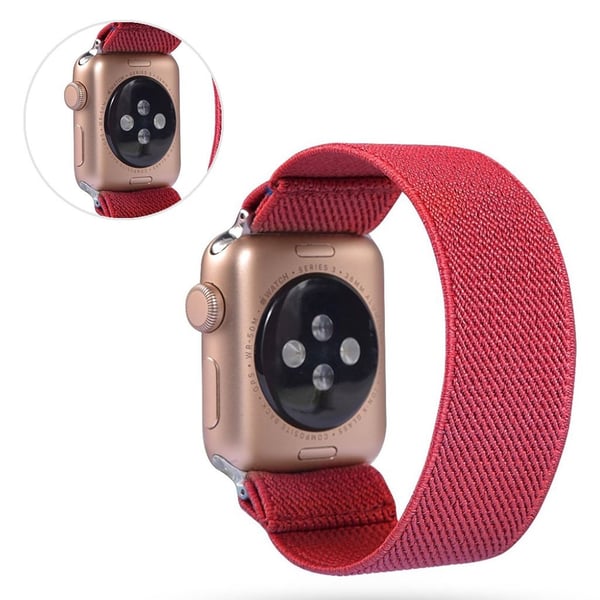 Apple Watch Series 5 40 mm ensfarget nylonarmbånd - Rød