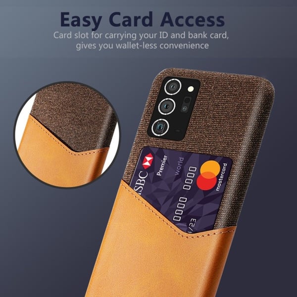 Bofink Samsung Galaxy Note 20 Ultra Card deksel - Brun