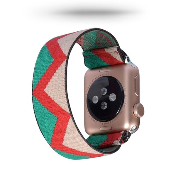 Apple Watch Series 5 / 4 44 mm nylonklokkebånd - Triangel Fargerik